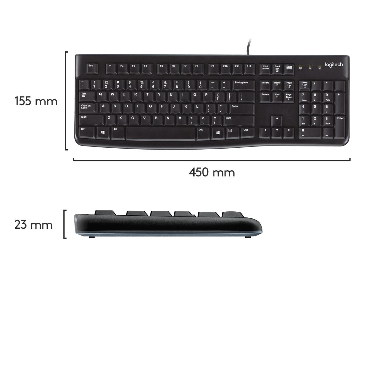 LOGITECH Keyboard K120 - Azerty Belgian