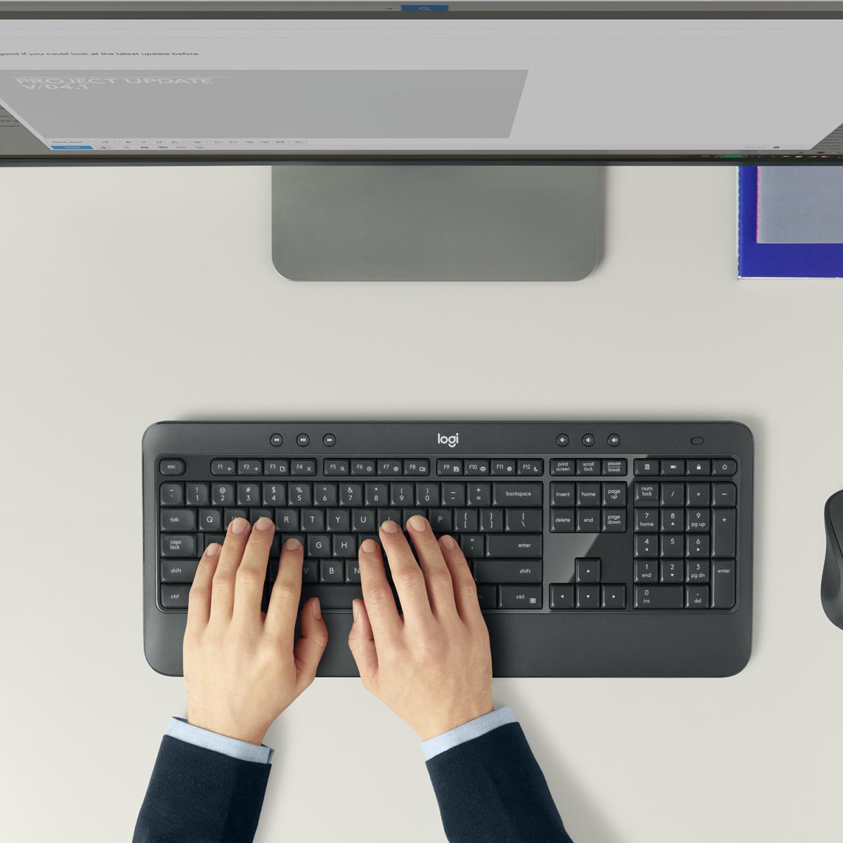 LOGITECH Mk540 Advanced Wireless Keyboard & Mouse Combo - Azerty Belgian