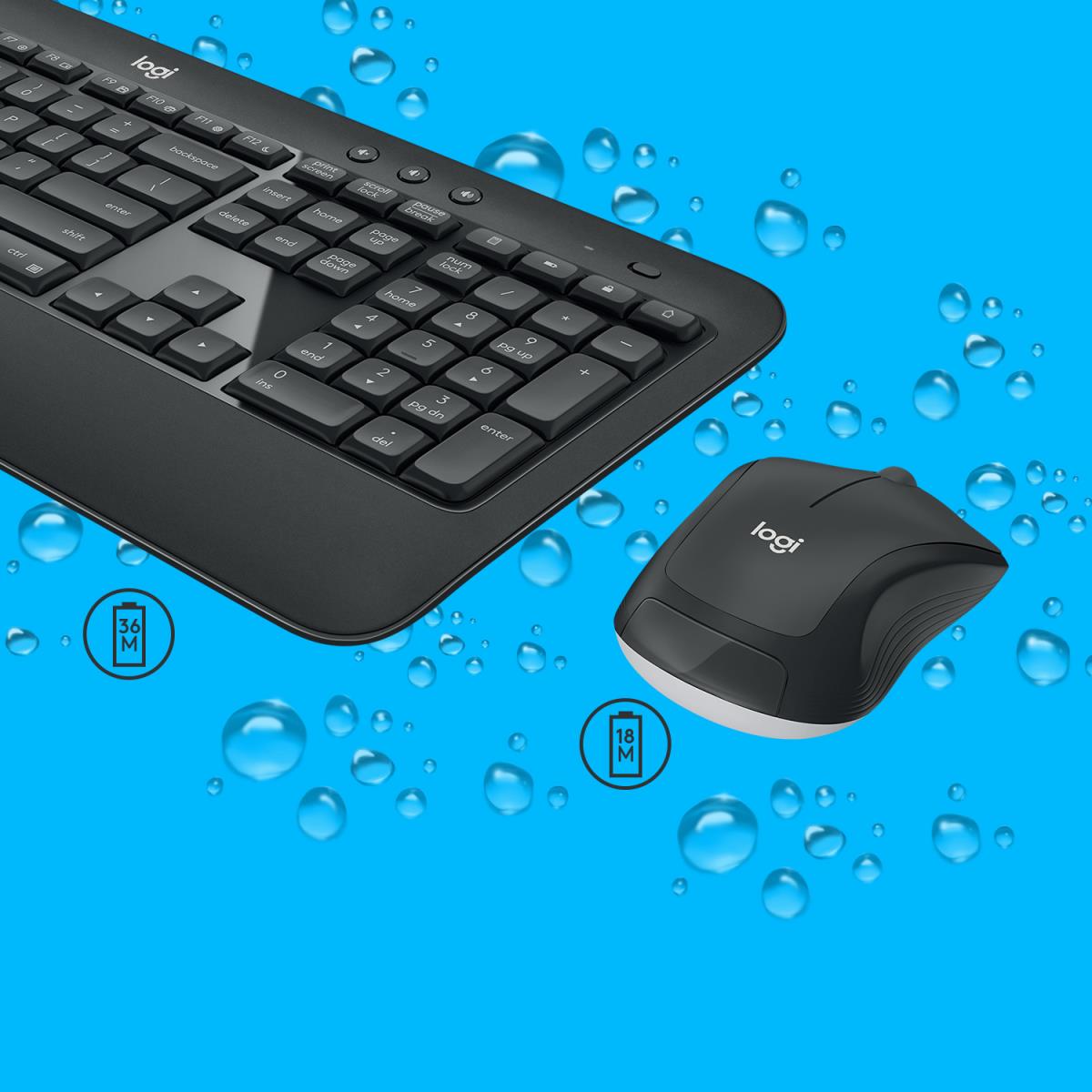 LOGITECH MK540 ADV WRLS KEYBOARD /MOUSE COMBO-N/A-US INTL-2.4GHZ-N/A-INT