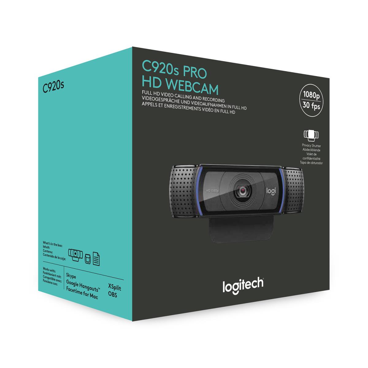 LOGITECH Hd Pro Webcam C920s - USB
