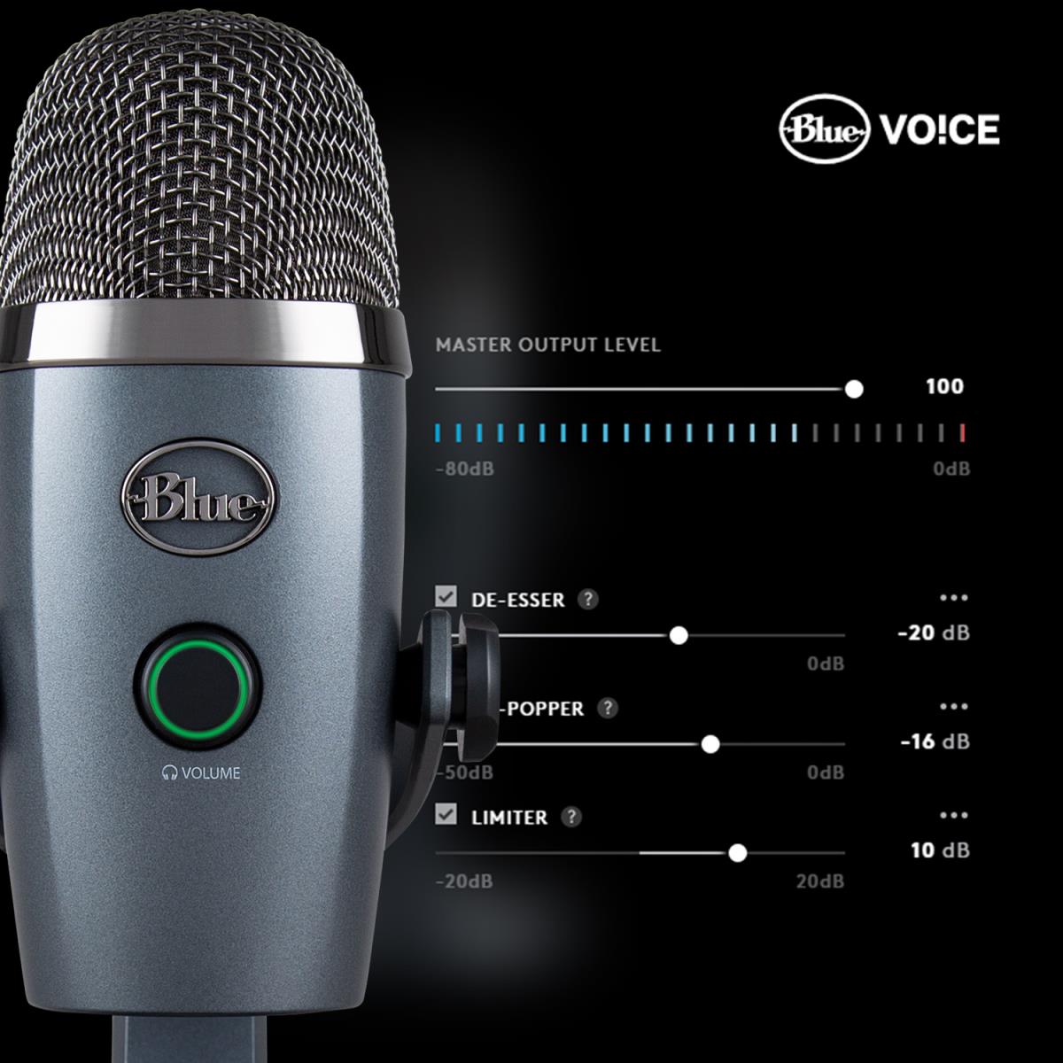 LOGITECH Blue Yeti Nano USB Mic - Shadow Grey