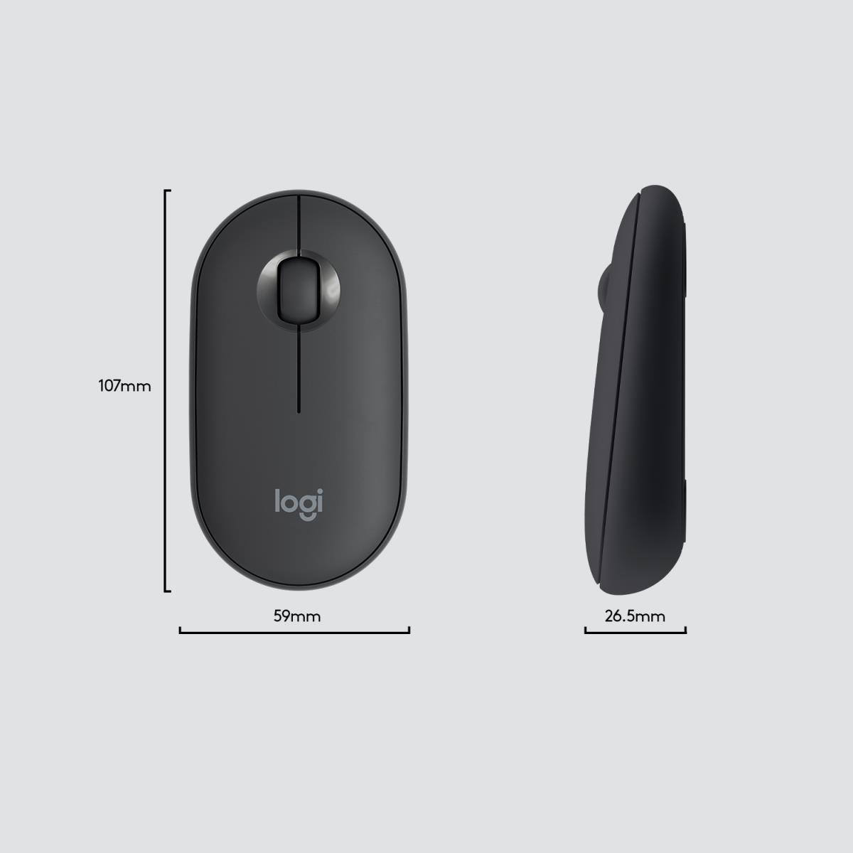 LOGITECH Slim Wireless Keyboard And Mouse Combo Mk470 - Graphite - Qwerty US/Int'l