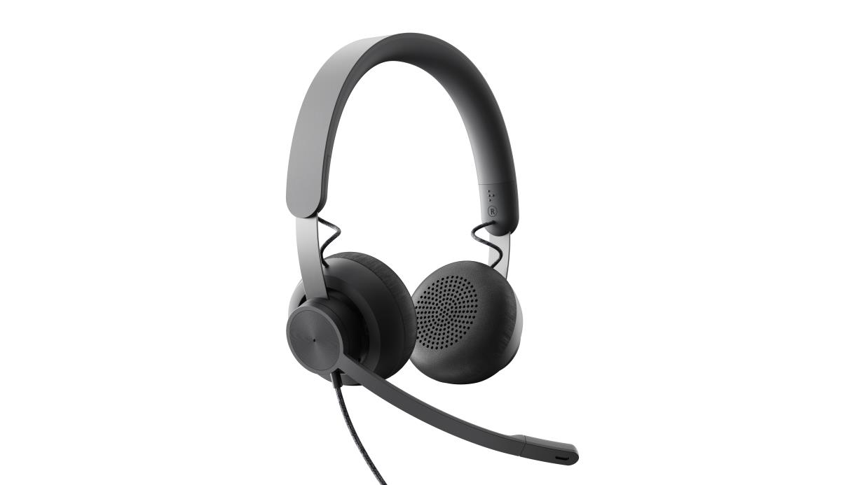 LOGITECH Zone Wired - USB-c / USB-a - Headset - Msft Teams Zone - Black