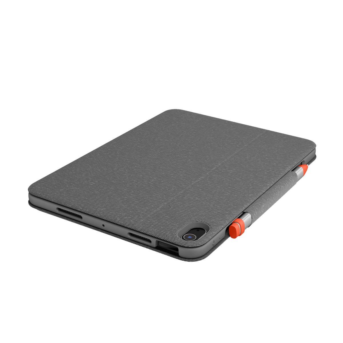 LOGITECH Folio Touch Backlit Keyboard Case With Trackpad Oxford Grey For iPad Air (4th Gen) Qwerty UK