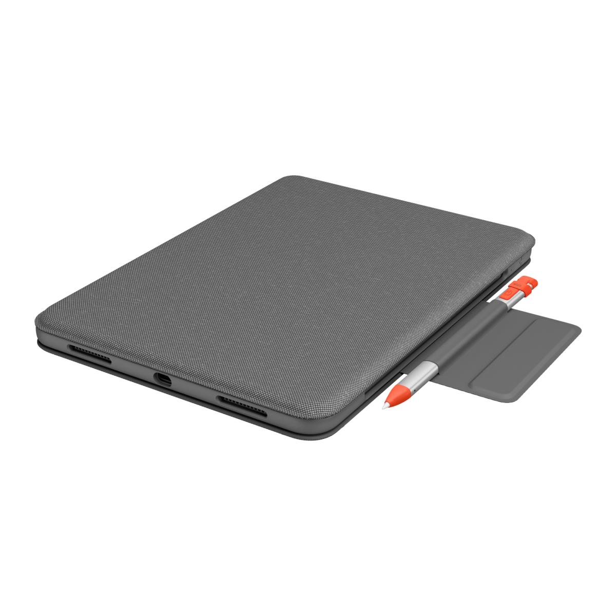 LOGITECH Folio Touch Backlit Keyboard Case With Trackpad Oxford Grey For iPad Air (4th Gen) Qwerty UK