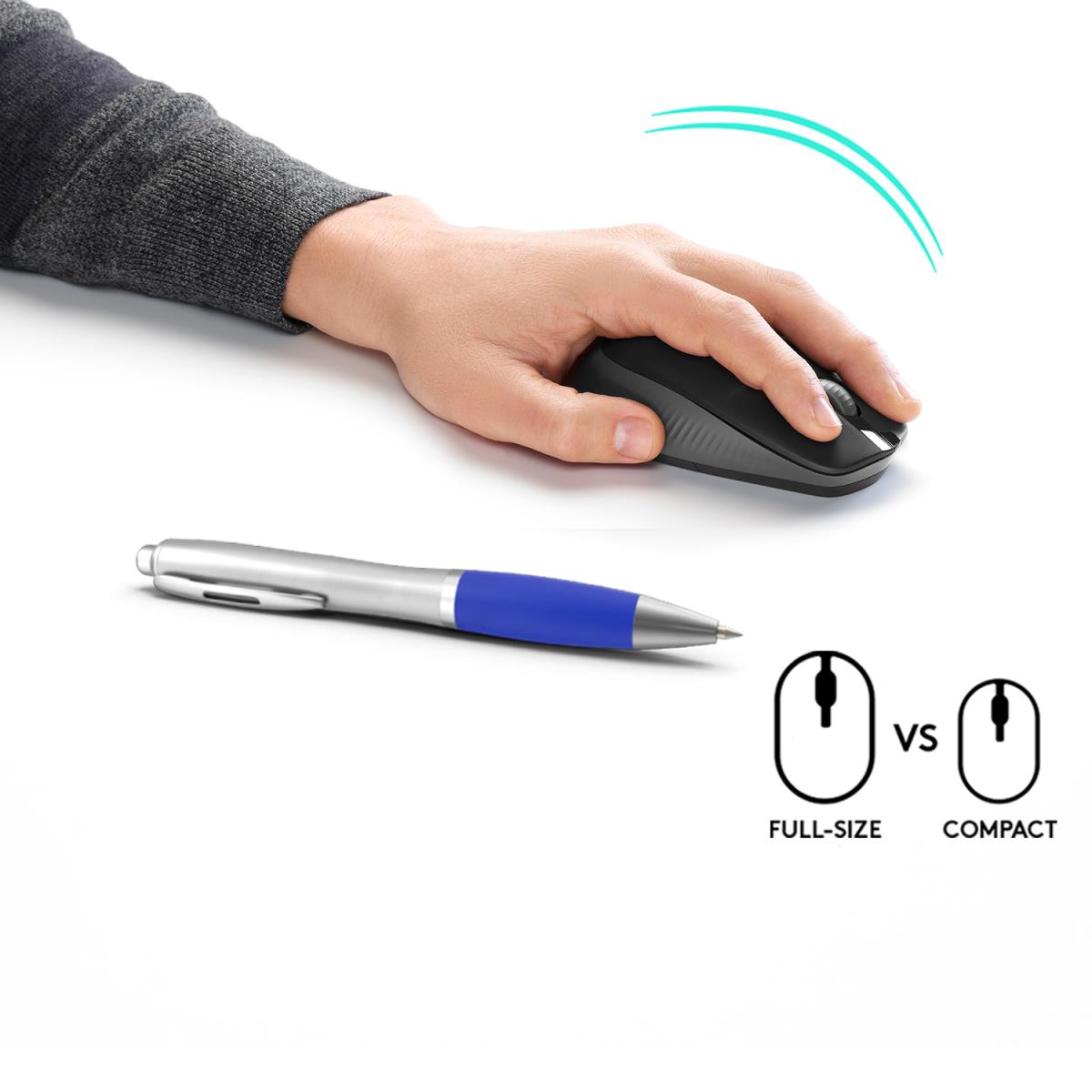LOGITECH M190 Full-Size Wireless Mouse Charcoal