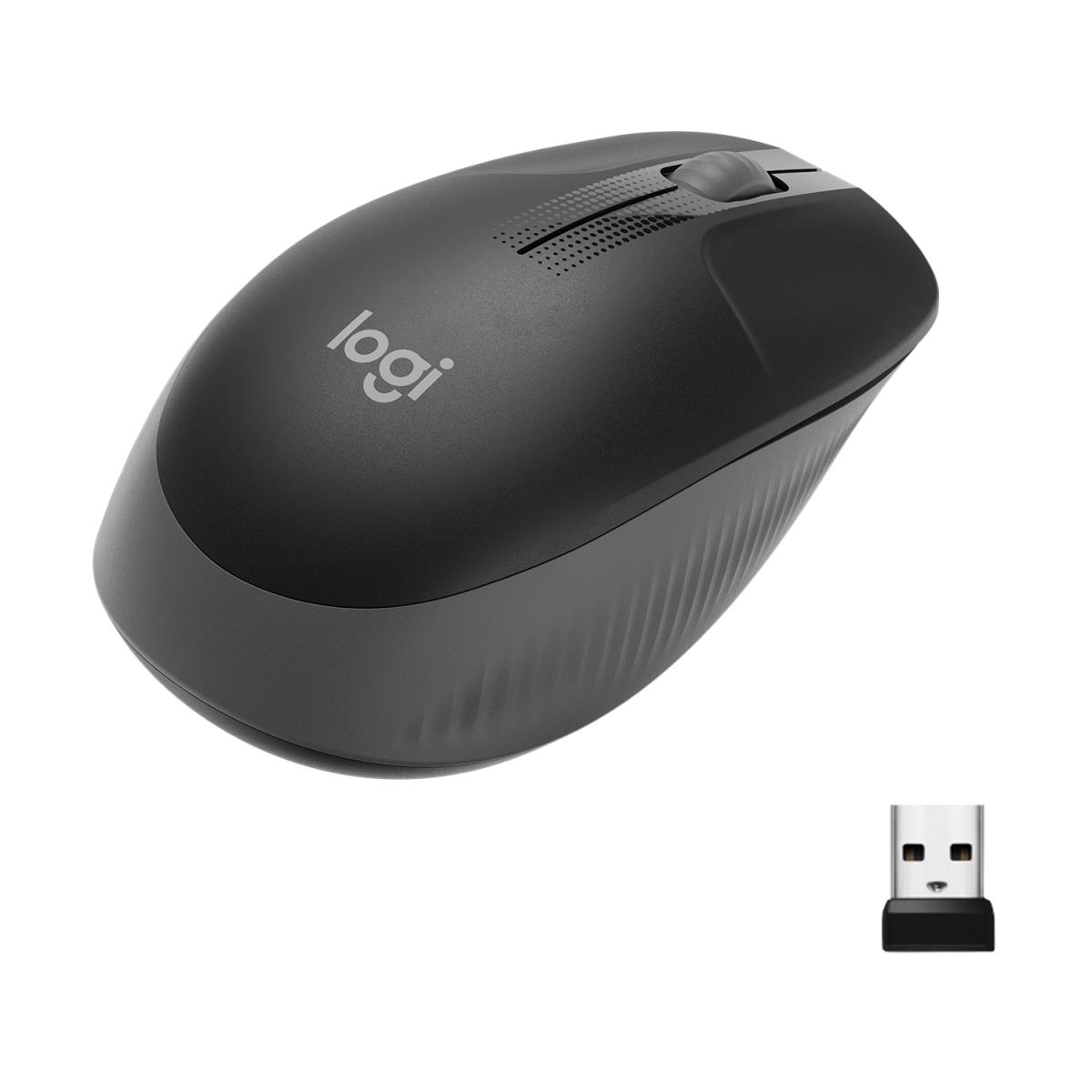 LOGITECH M190 Full-Size Wireless Mouse Charcoal