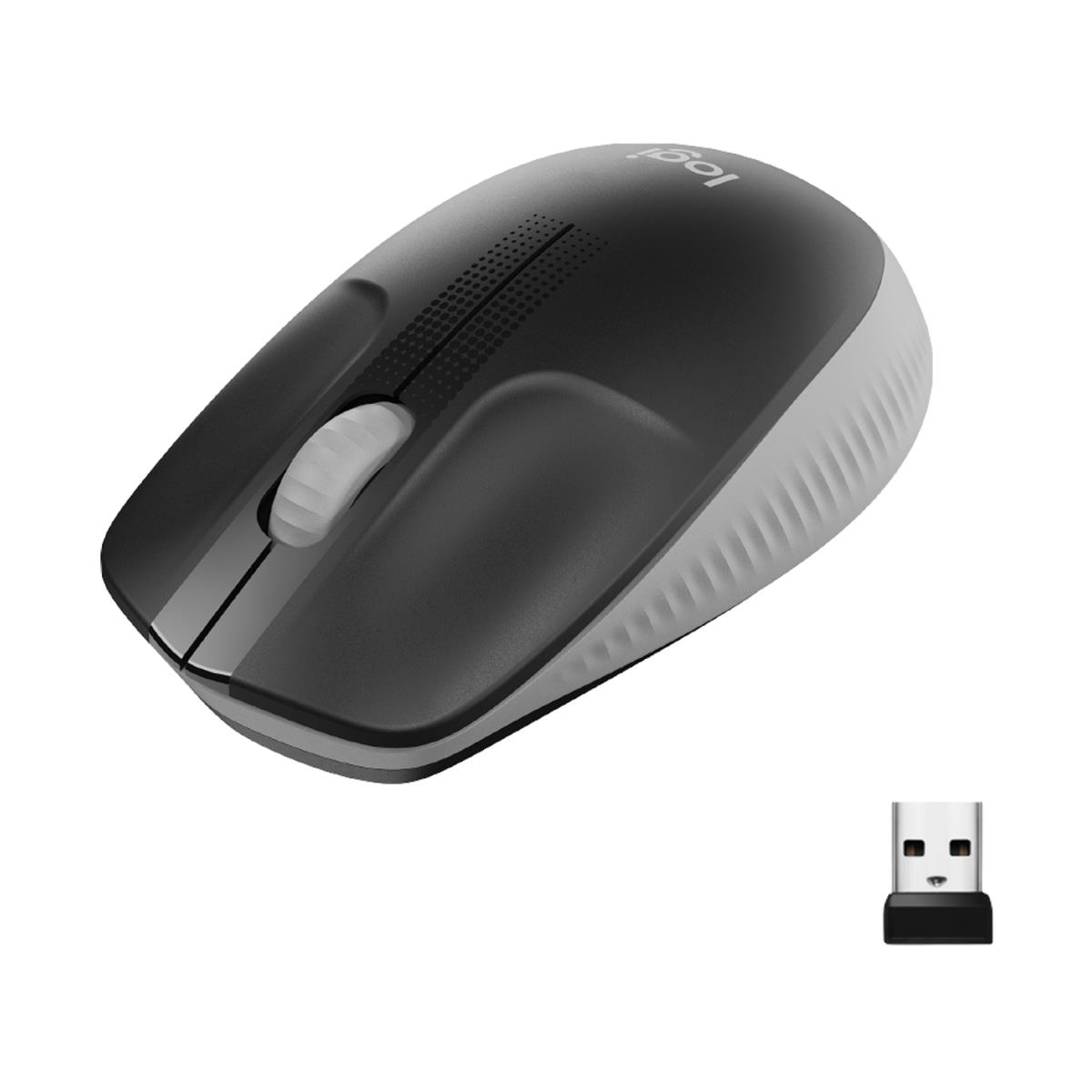 LOGITECH M190 Full-Size Wireless Mouse Mid Grey