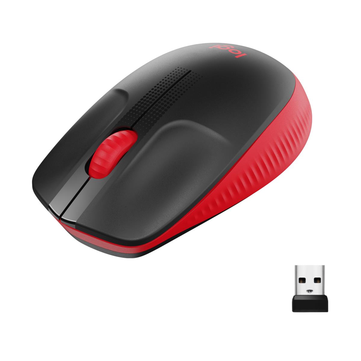 LOGITECH M190 Full-size Wireless Mouse Red