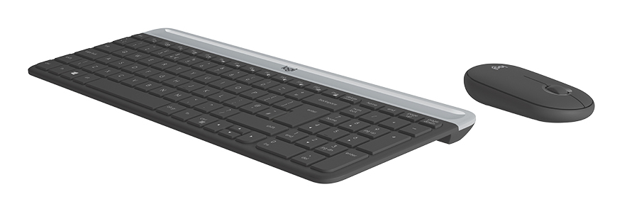 LOGITECH Slim Wireless Keyboard And Mouse Combo Mk470 - Graphite - Qwerty Esp