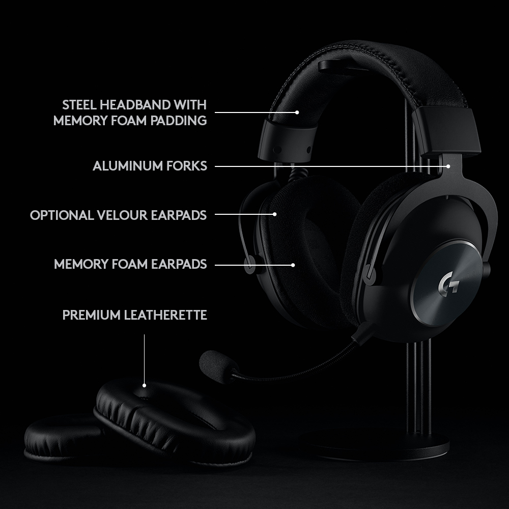LOGITECH Pro X Wireless Lightspeed Gaming Headset Black