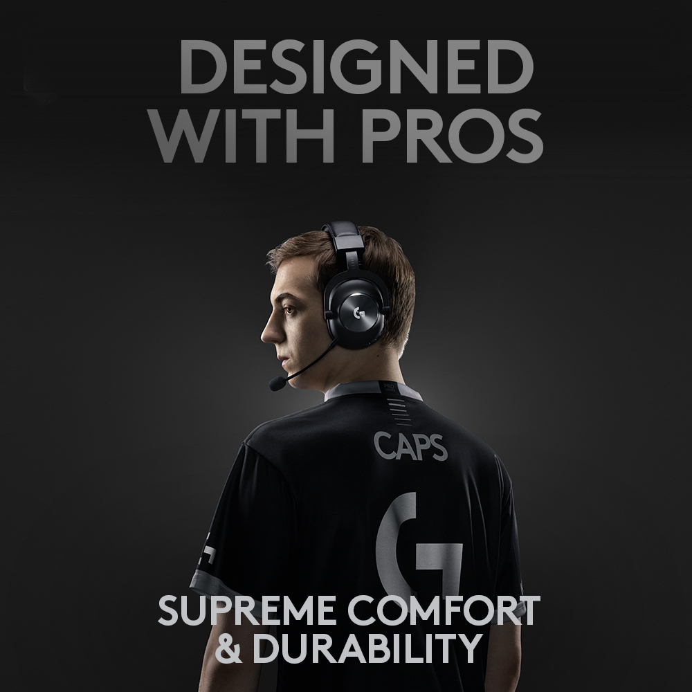 LOGITECH Pro X Wireless Lightspeed Gaming Headset Black