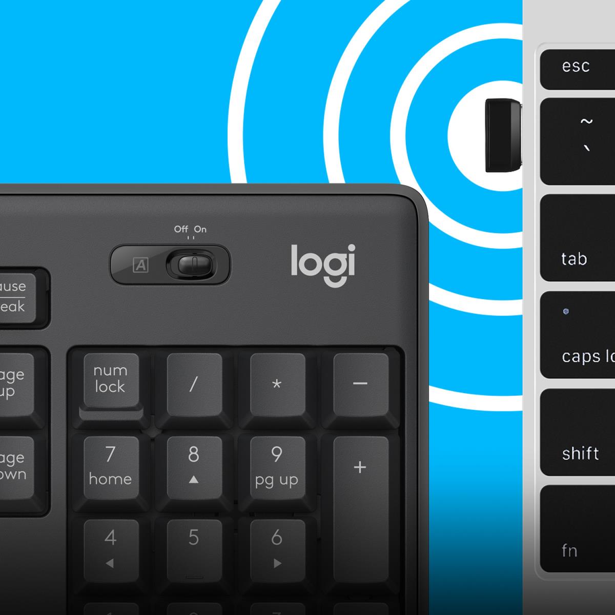 LOGITECH Mk295 Silent Wireless Combo Graphite Qwerty US/Int'l