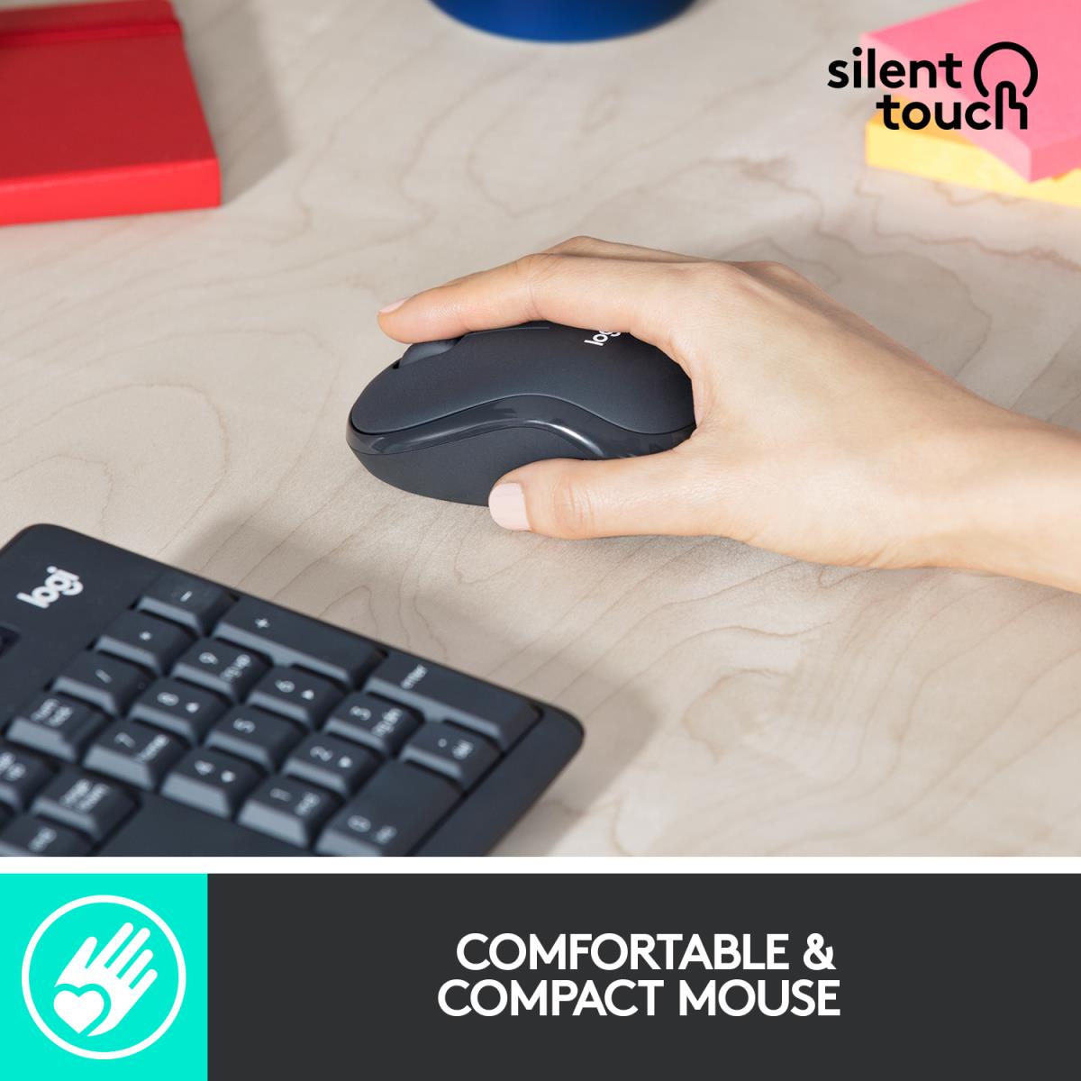 LOGITECH Mk295 Silent Wireless Combo Graphite Qwerty US/Int'l