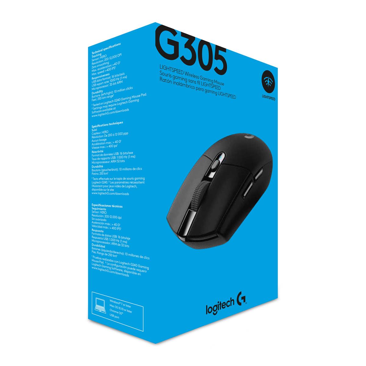LOGITECH G305 Lightspeed Wireless Gaming Mouse Black Ewr 2