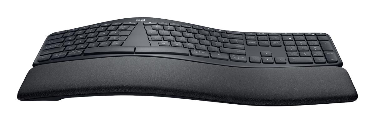 LOGITECH Ergo K860 - Split Ergonomic Keyboard - Wireless - Graphite Qwerty Uk