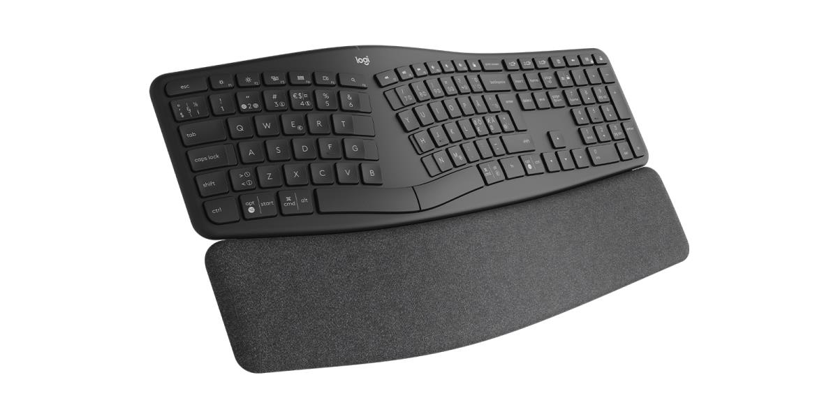 LOGITECH Ergo K860 - Split Ergonomic Keyboard - Wireless - Graphite Qwerty Uk