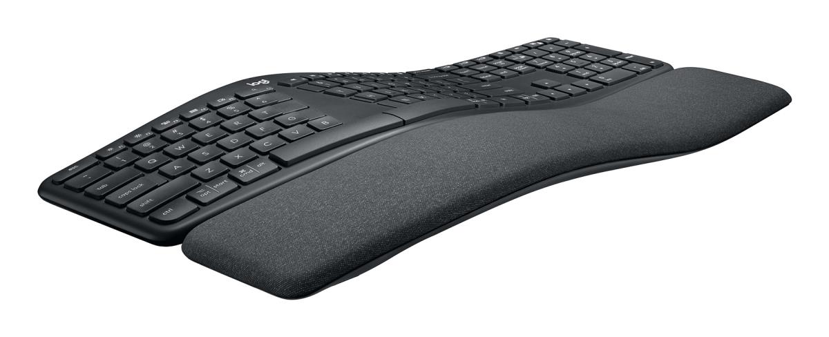 LOGITECH Ergo K860 - Split Ergonomic Keyboard - Wireless - Graphite Qwerty Uk
