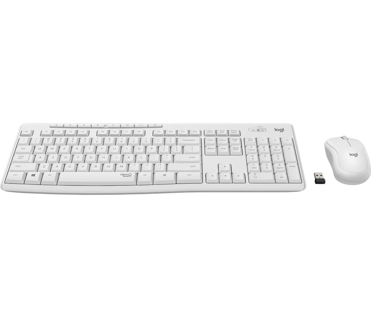 LOGITECH MK295 Silent Wireless Combo Off-White Qwerty UK
