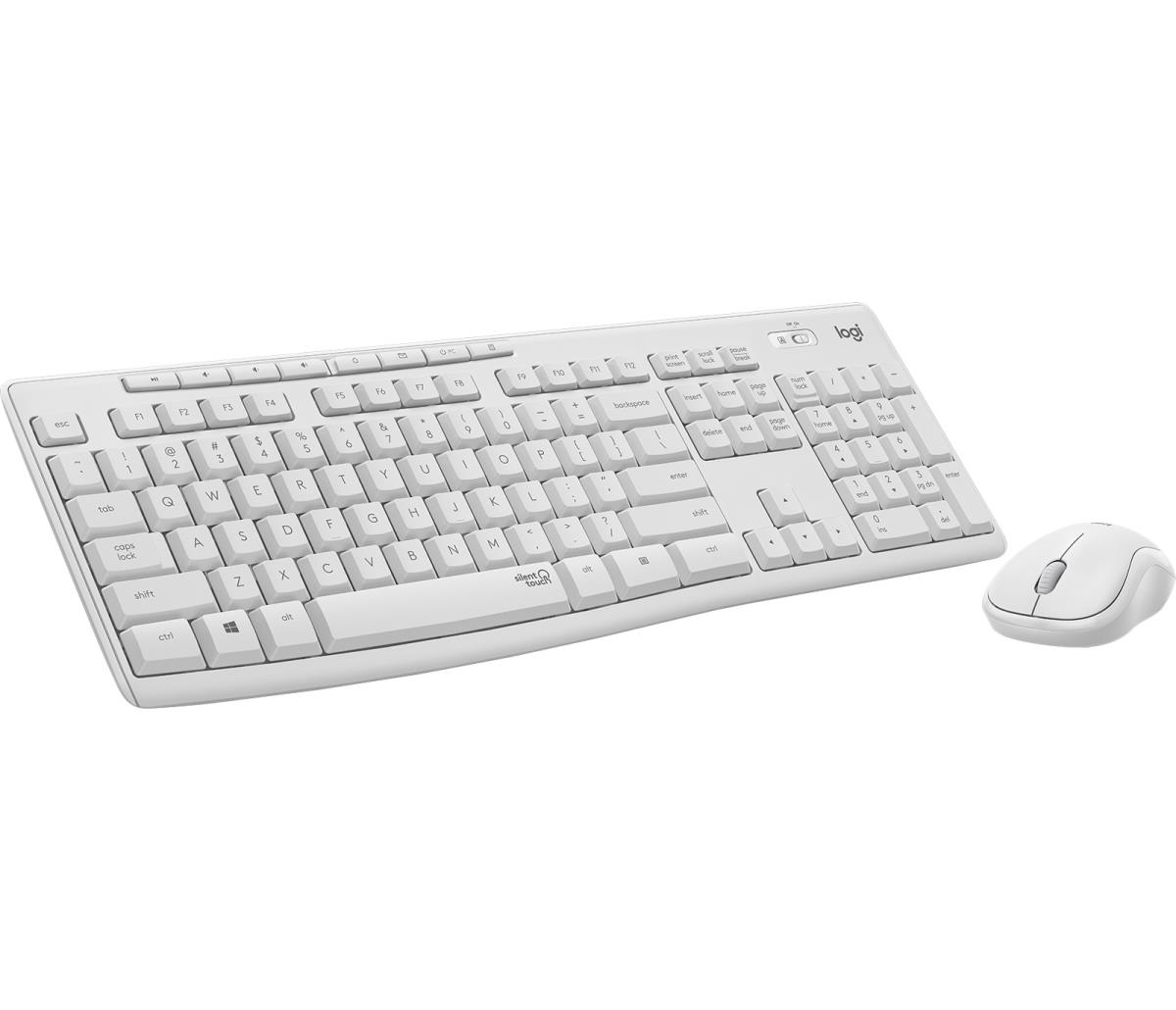 LOGITECH MK295 Silent Wireless Combo Off-White Qwerty UK