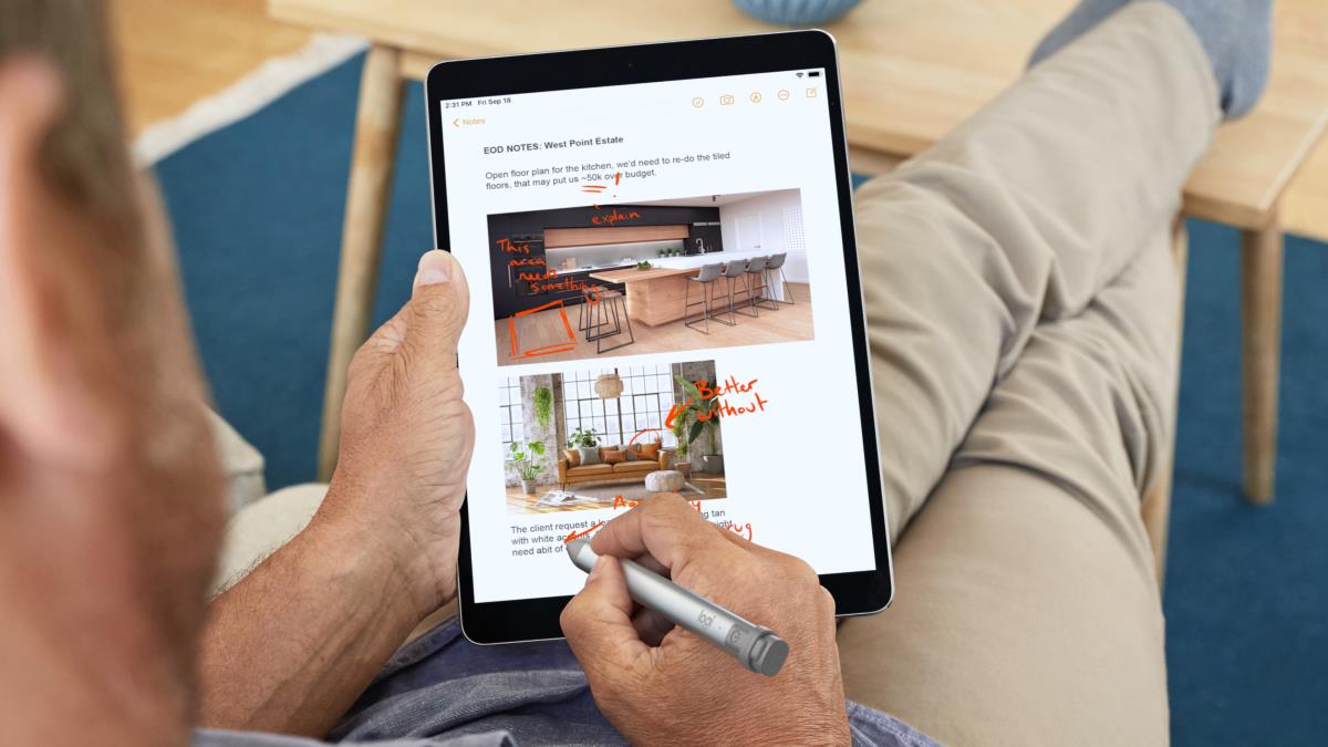 LOGITECH Crayon Digital Pencil For iPad Grey