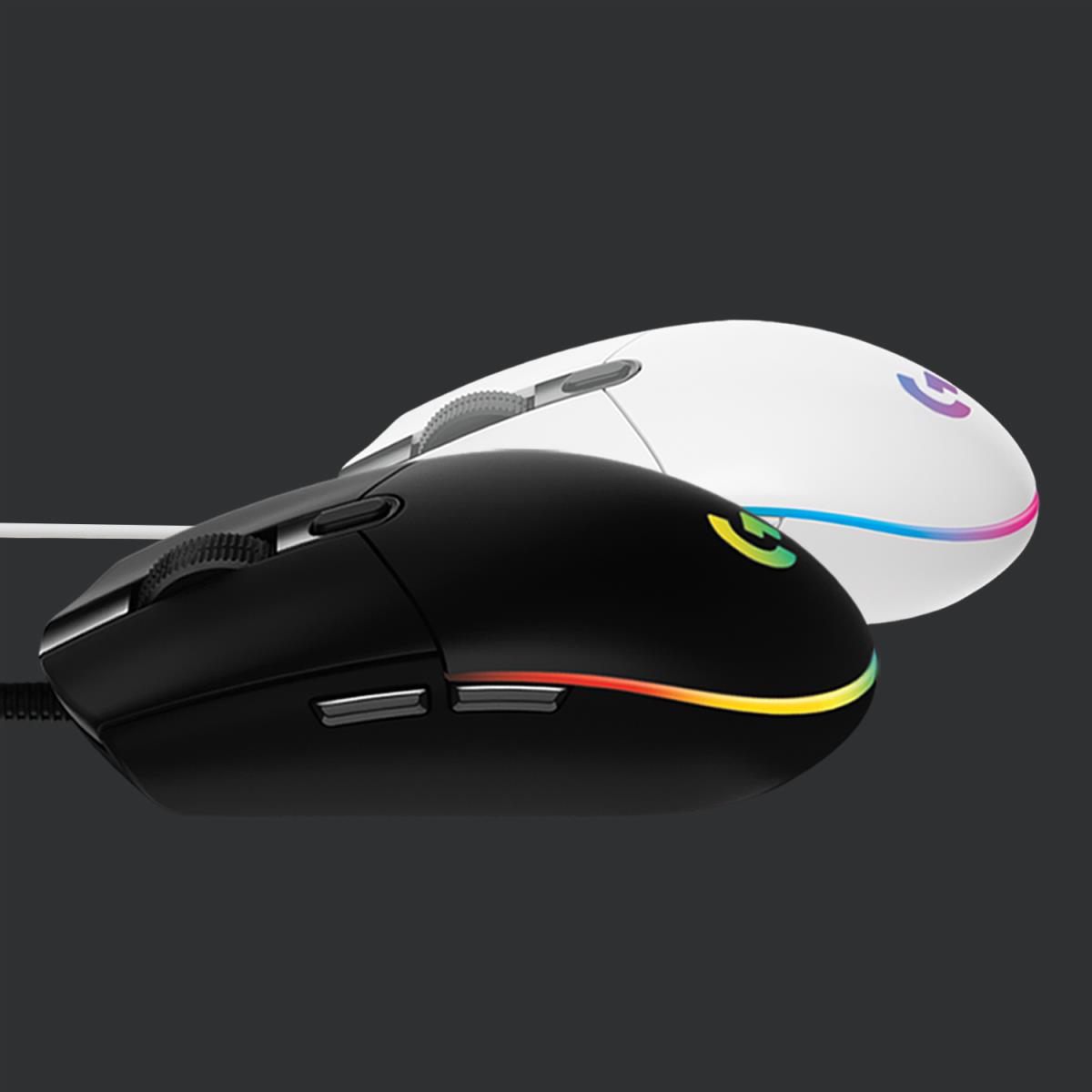 LOGITECH G203 Lightsync Gaming Mouse USB White