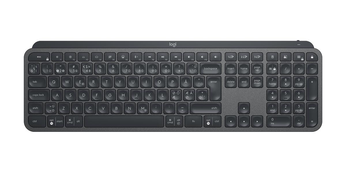 LOGITECH MX Keys For Business - Graphite - Dansk/ Norsk/ Svenska/ Suomalainen Qwerty