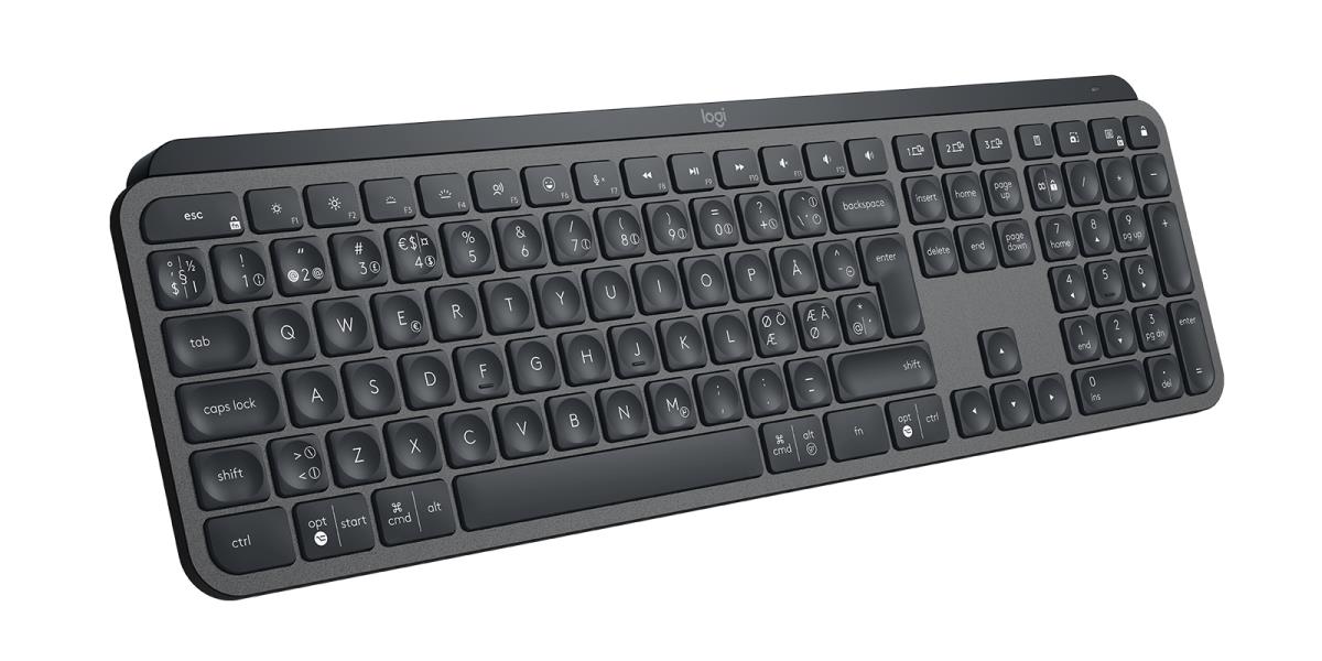 LOGITECH MX Keys For Business - Graphite - Dansk/ Norsk/ Svenska/ Suomalainen Qwerty