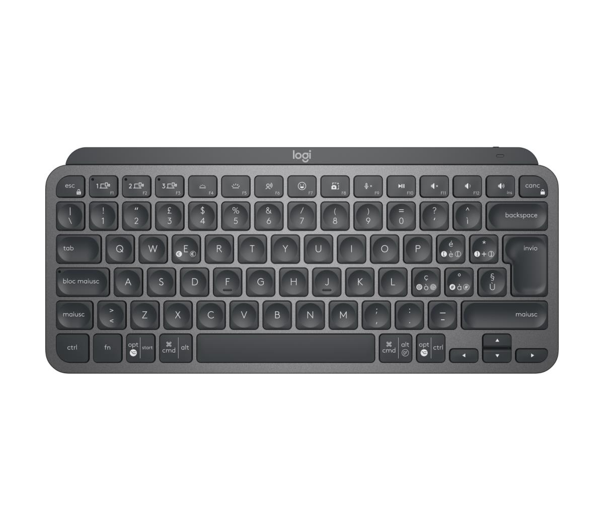 LOGITECH MX Keys Mini For Business - Wireless Keyboard - Graphite - Qwerty Italian