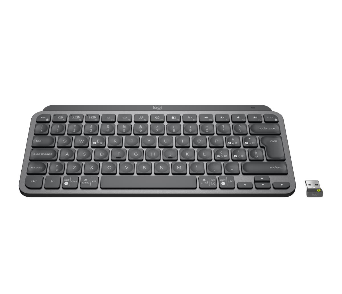 LOGITECH MX Keys Mini For Business - Wireless Keyboard - Graphite - Qwerty Italian