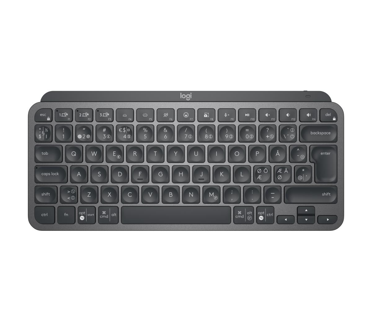 LOGITECH MX Keys Mini For Business - Wireless Keyboard - Graphite - Qwerty Pan Nordic