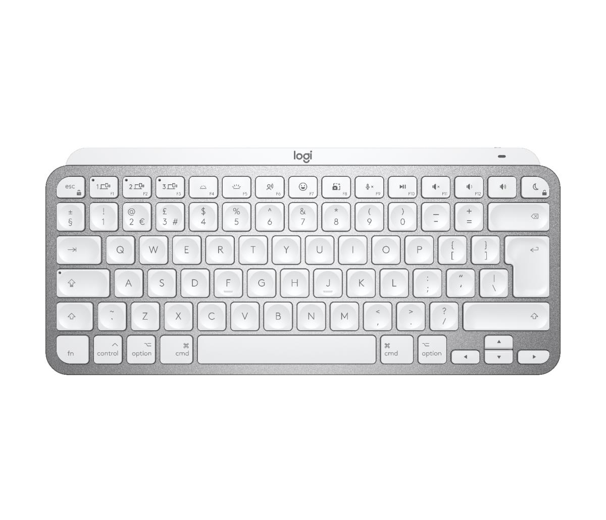 LOGITECH Mx Keys Mini For Mac Minimalist Wireless Illuminated Keyboard - Pale Grey - Qwerty Uk