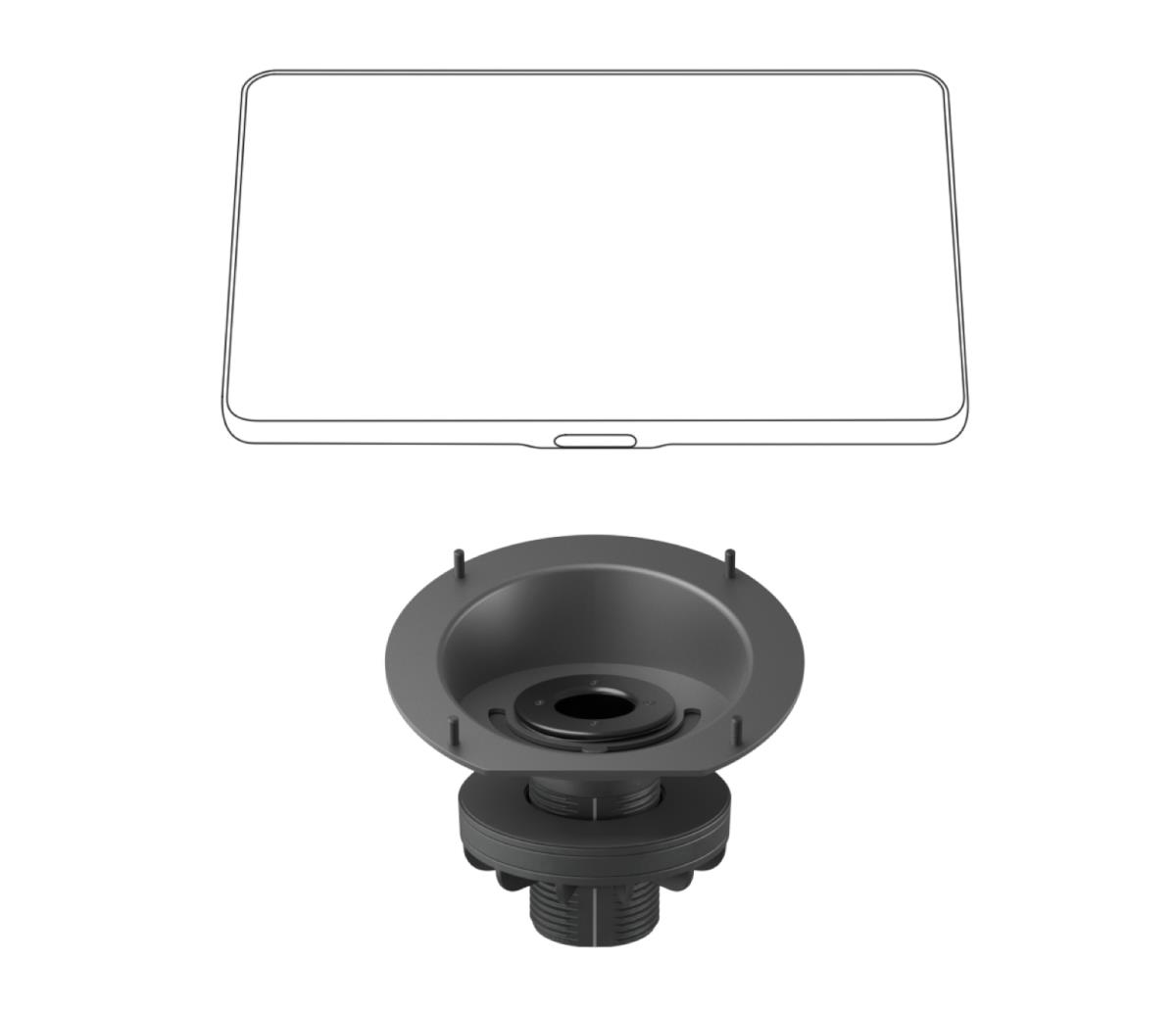 LOGITECH Tap Riser Mount - Graphite - Ww