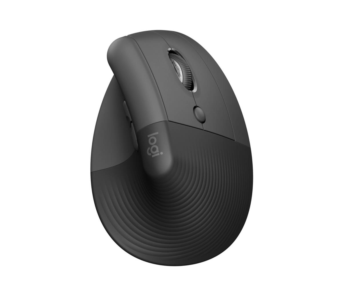 LOGITECH Lift Vertical Ergonomic Mouse - Right Handed - Wireless - Graphite Black