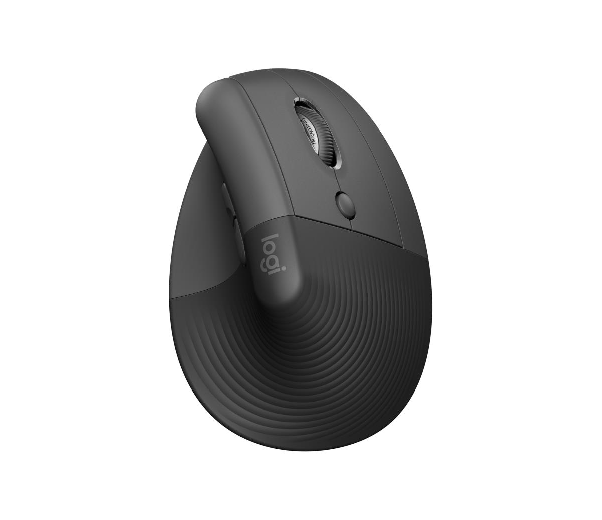 LOGITECH Lift Vertical Ergonomic Mouse - Right Handed - Wireless - Graphite Black