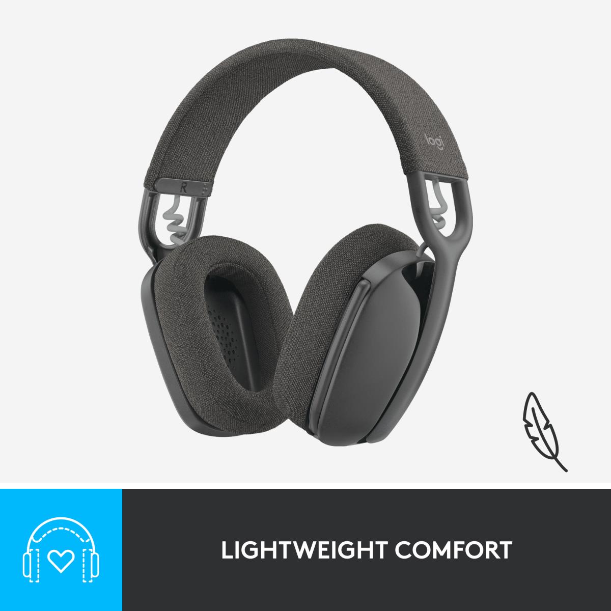 LOGITECH Headset - Zone Vibe 100 - Wireless - Bluetooth - Graphite