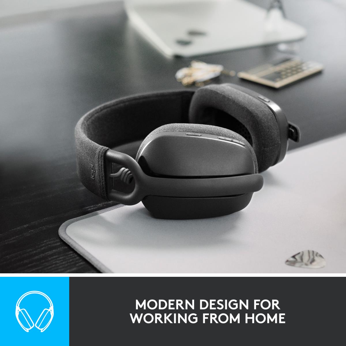 LOGITECH Headset - Zone Vibe 100 - Wireless - Bluetooth - Graphite