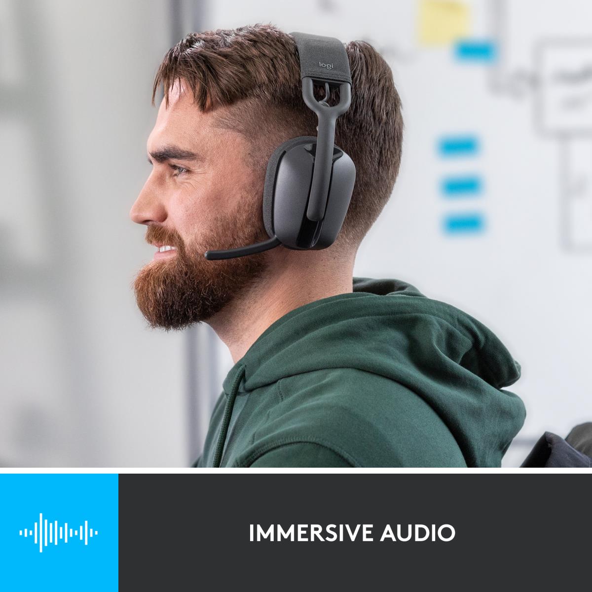 LOGITECH Headset - Zone Vibe 100 - Wireless - Bluetooth - Graphite