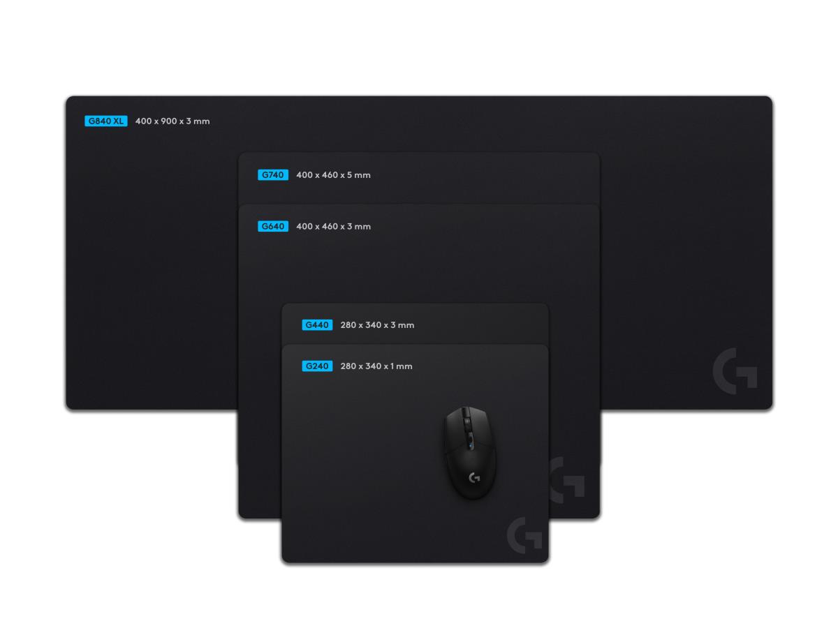 LOGITECH G240 Cloth Gaming Mouse Pad - Black