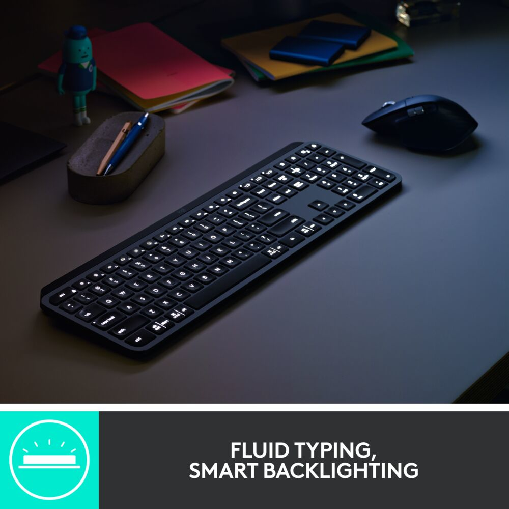 LOGITECH MX Keys Combo For Business Gen 2 - Graphite - Qwerty - US - INTNL