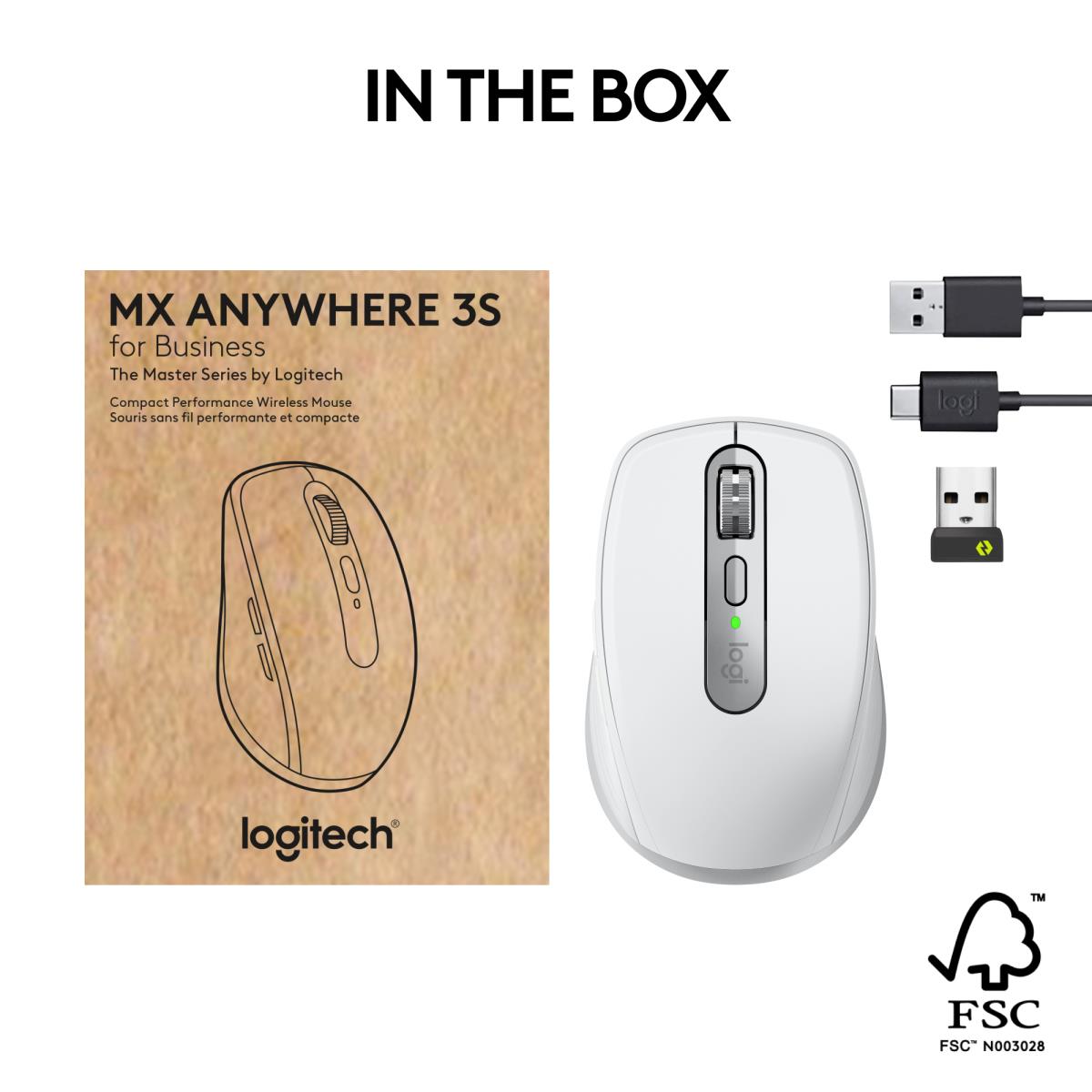 LOGITECH Mx Anywhere 3s For Business - Pale Grey - Emea28-935