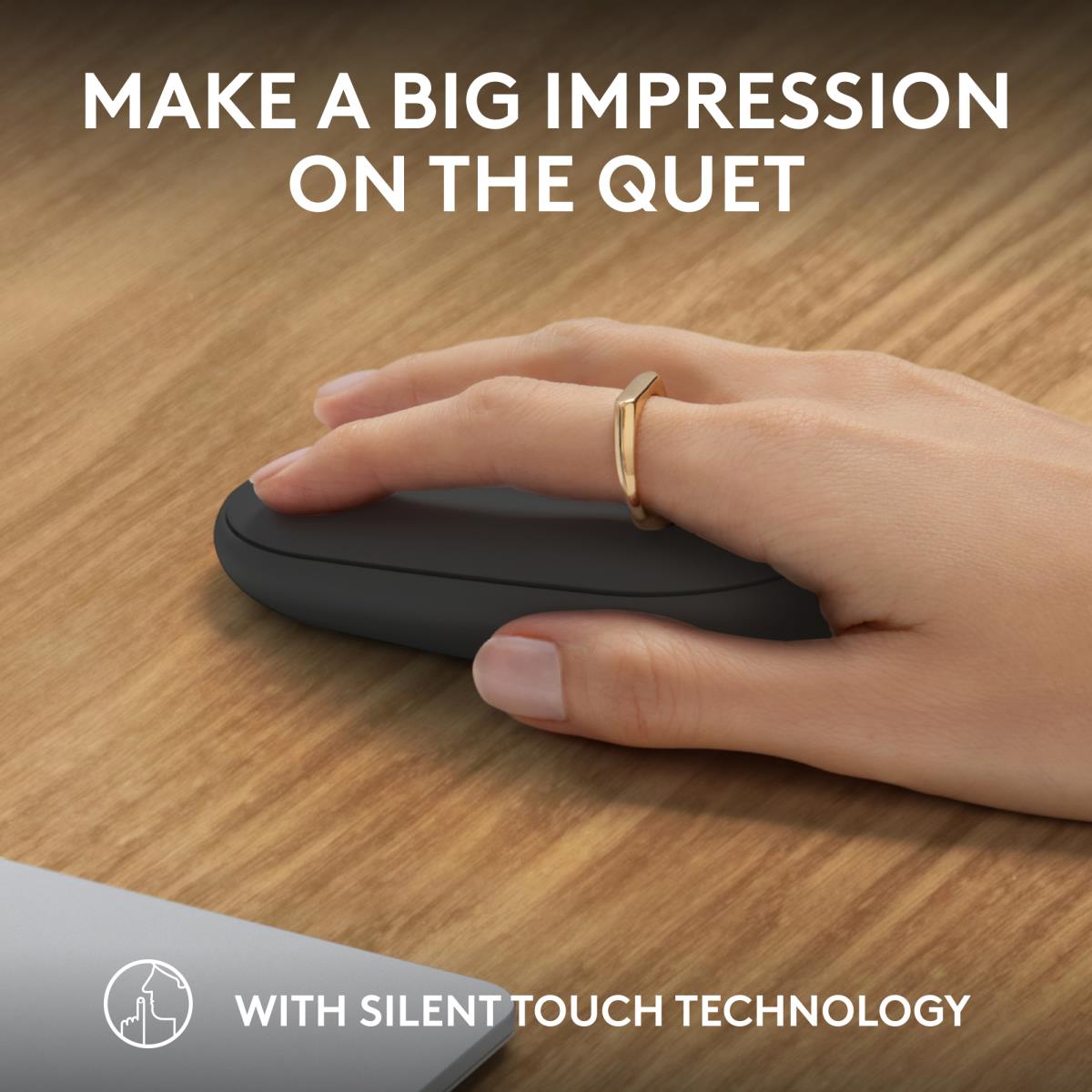 LOGITECH Pebble 2 M350s Wireless Optical Mouse Graphite