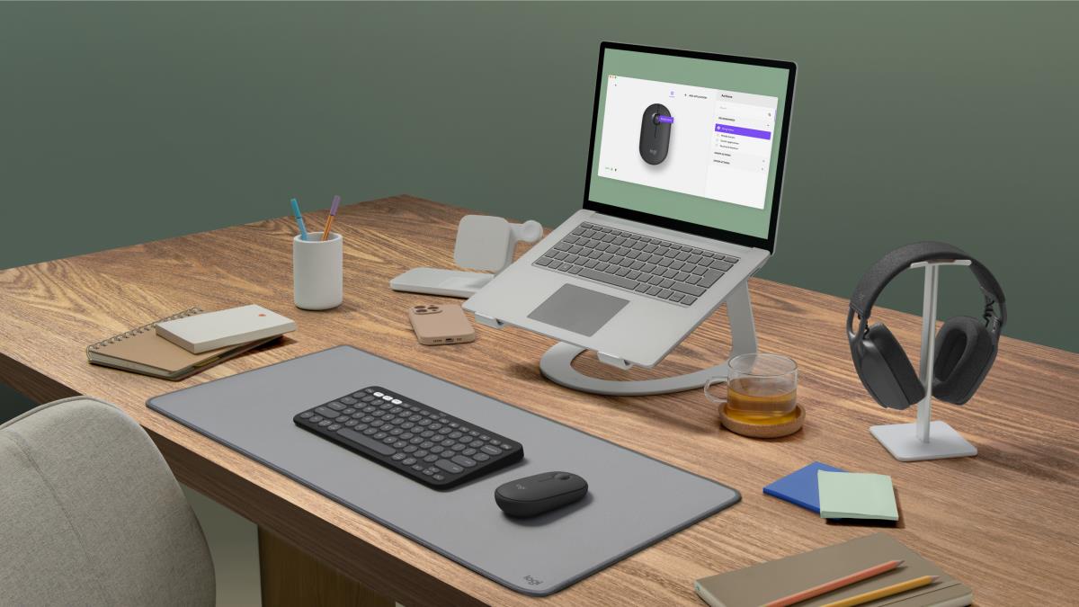 LOGITECH Pebble 2 M350s Wireless Optical Mouse Graphite