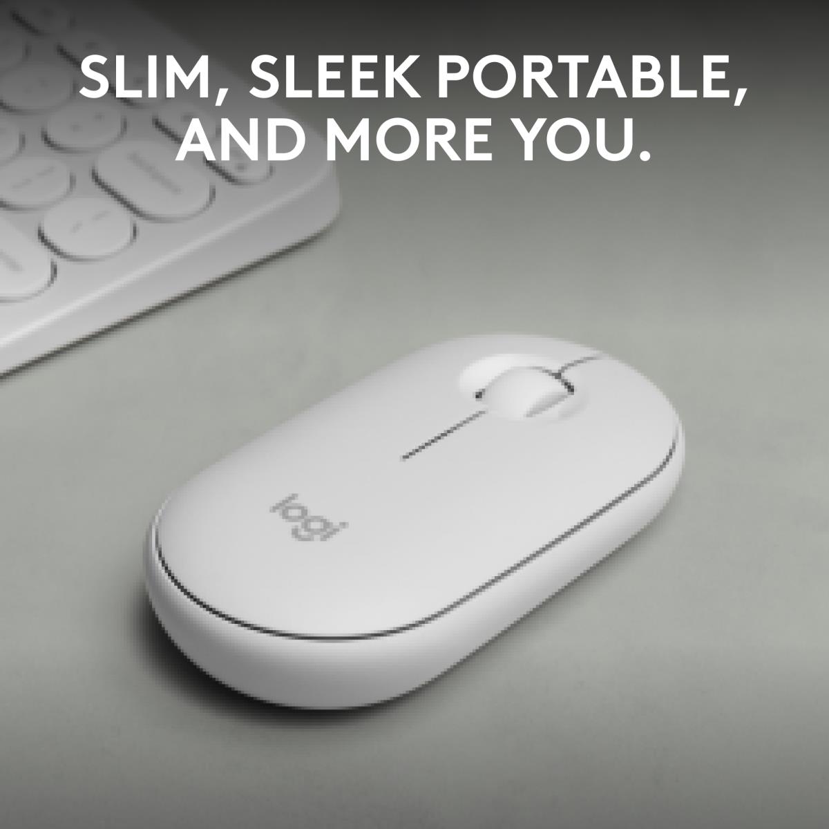 LOGITECH Pebble 2 M350s Wireless Optical Mouse White
