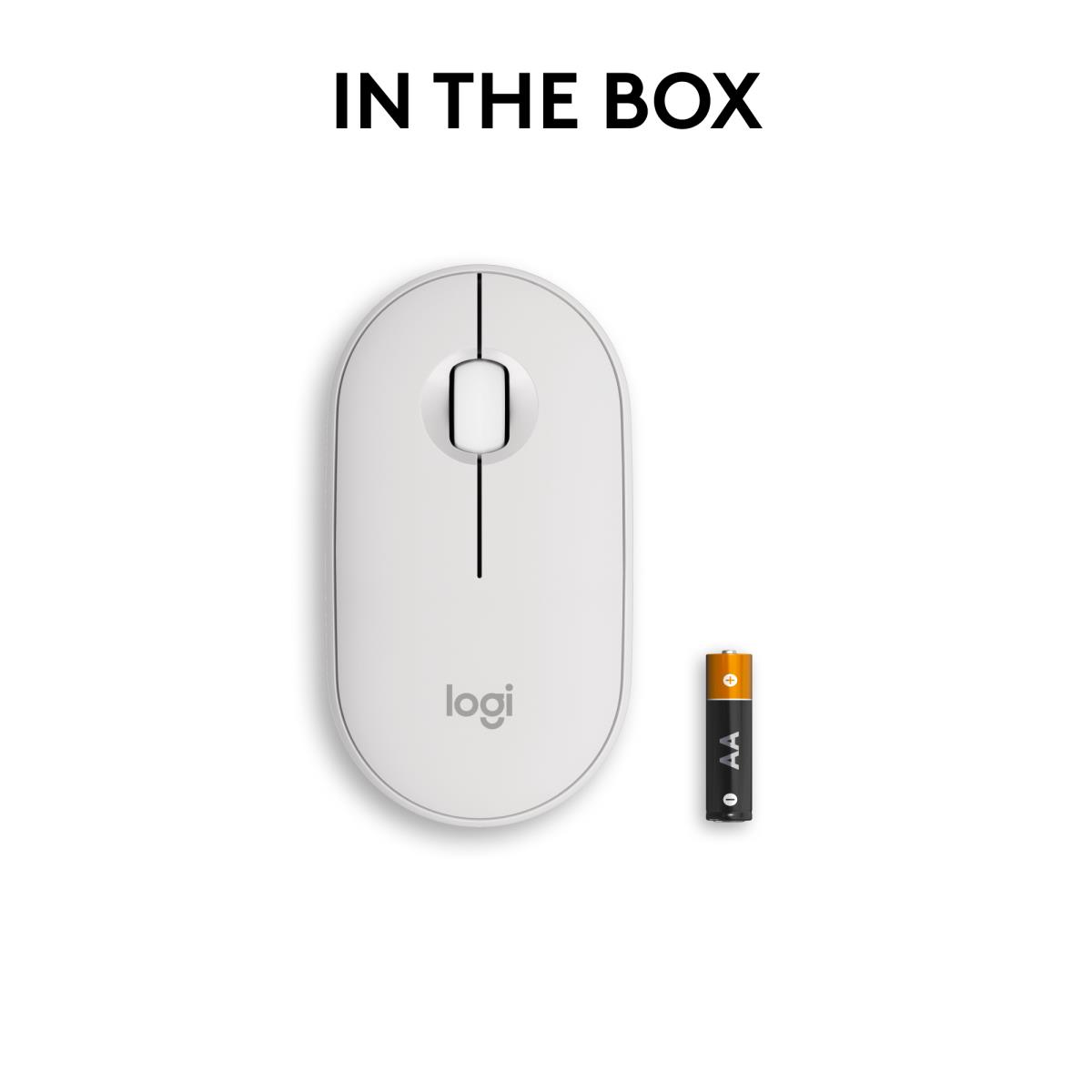 LOGITECH Pebble 2 M350s Wireless Optical Mouse White