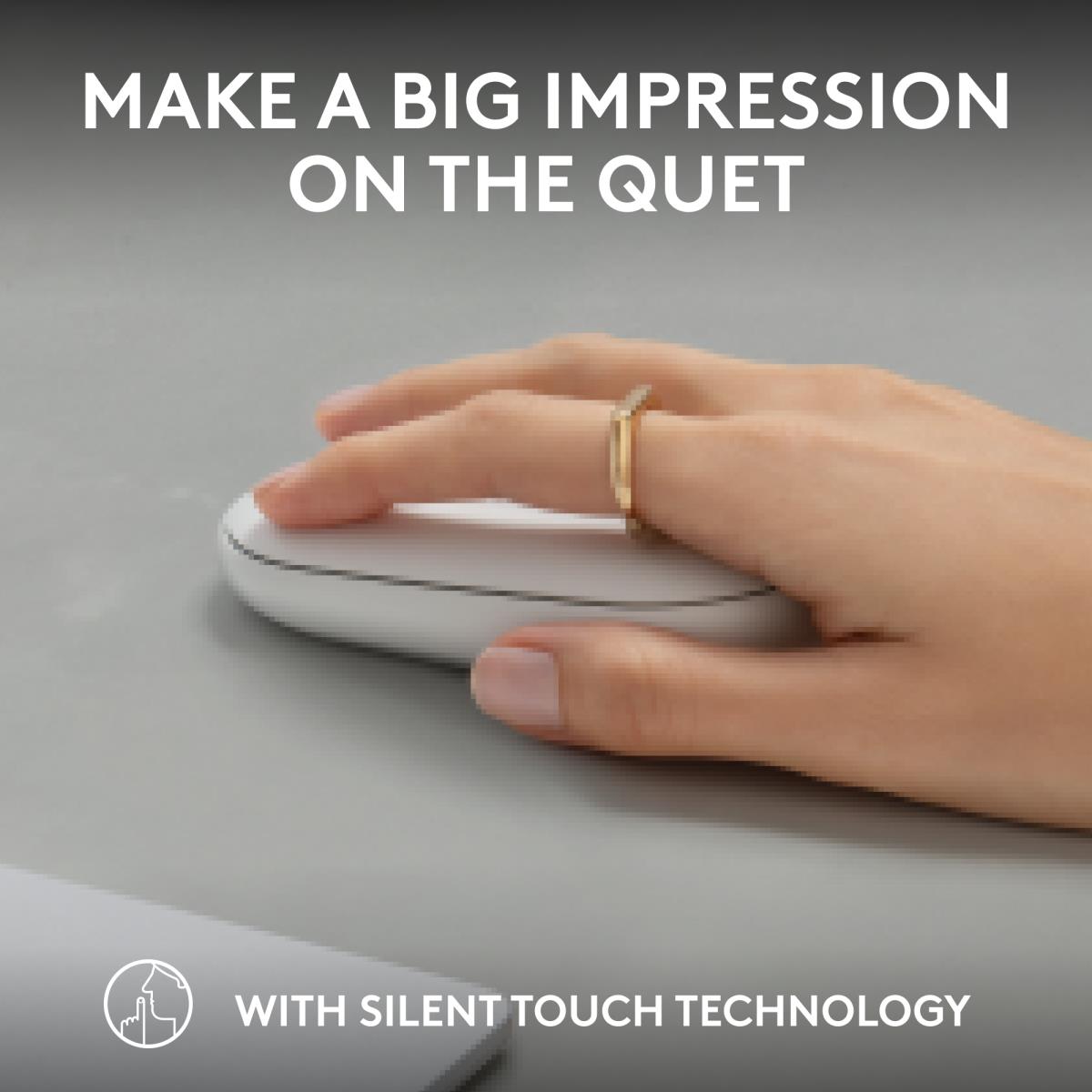LOGITECH Pebble 2 M350s Wireless Optical Mouse White