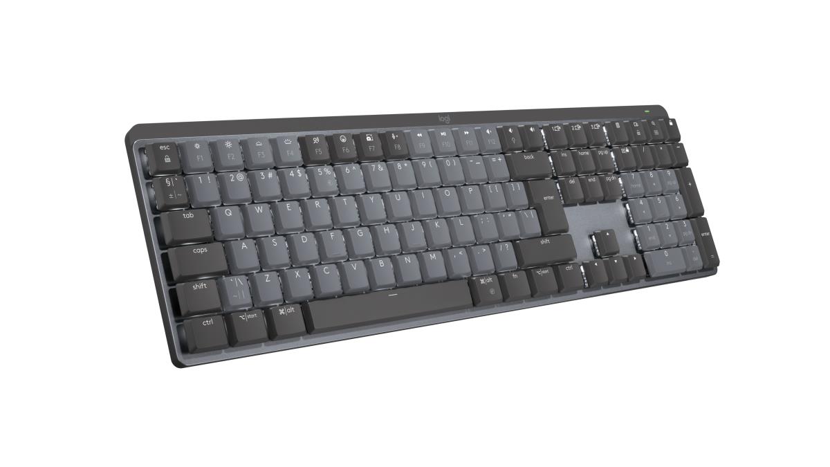 LOGITECH MX Mechanical Wireless Illuminated Performance Keyboard - Graphite US International Qwerty Tactile Quiet