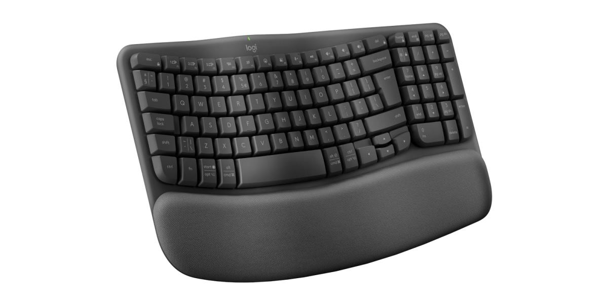 LOGITECH Wave Keys Ergonomic Keyboard Qwerty US/Int''''l - Graphite
