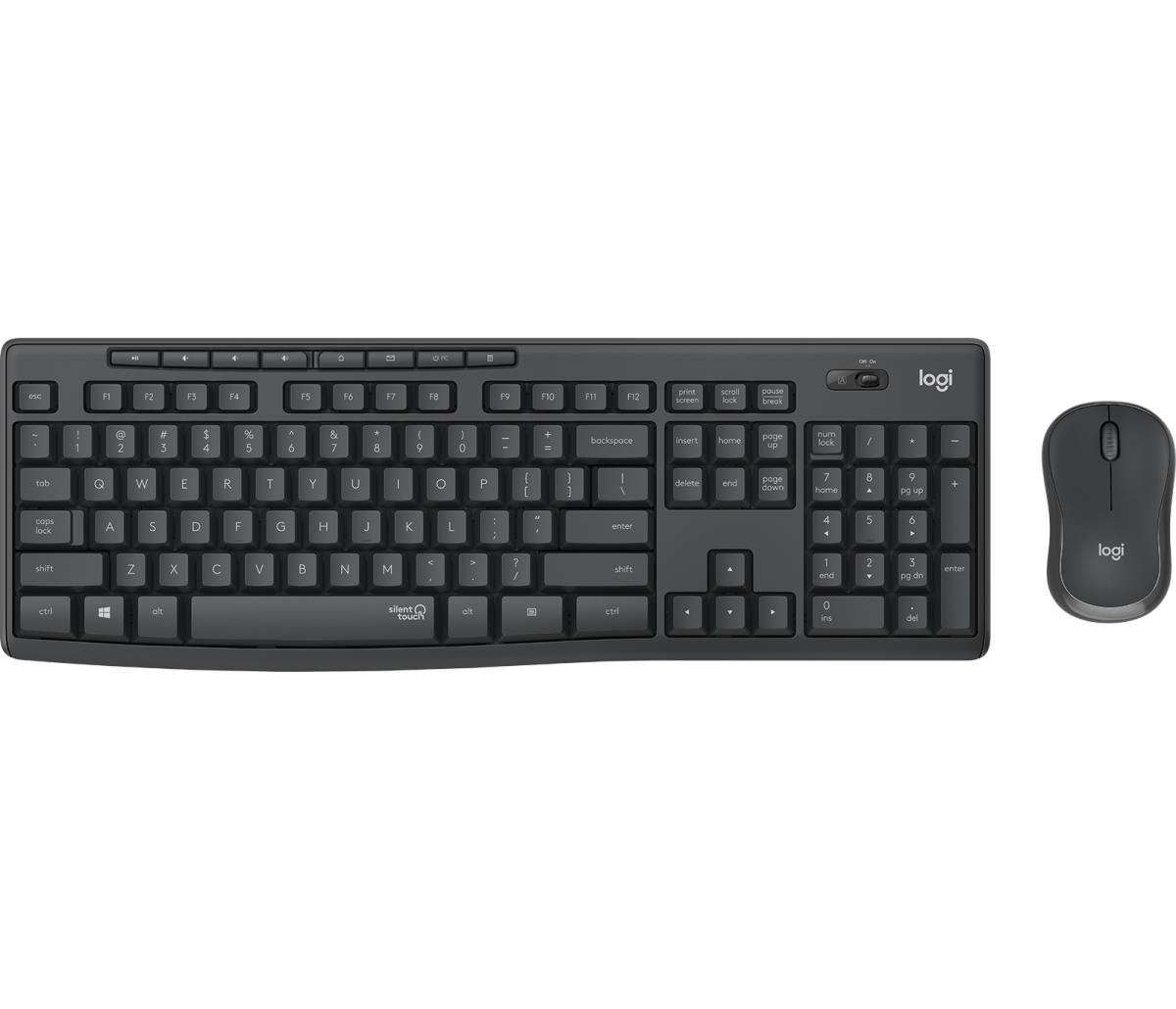 LOGITECH MK295 Silent Wireless Combo Graphite Qwerty Portuguese