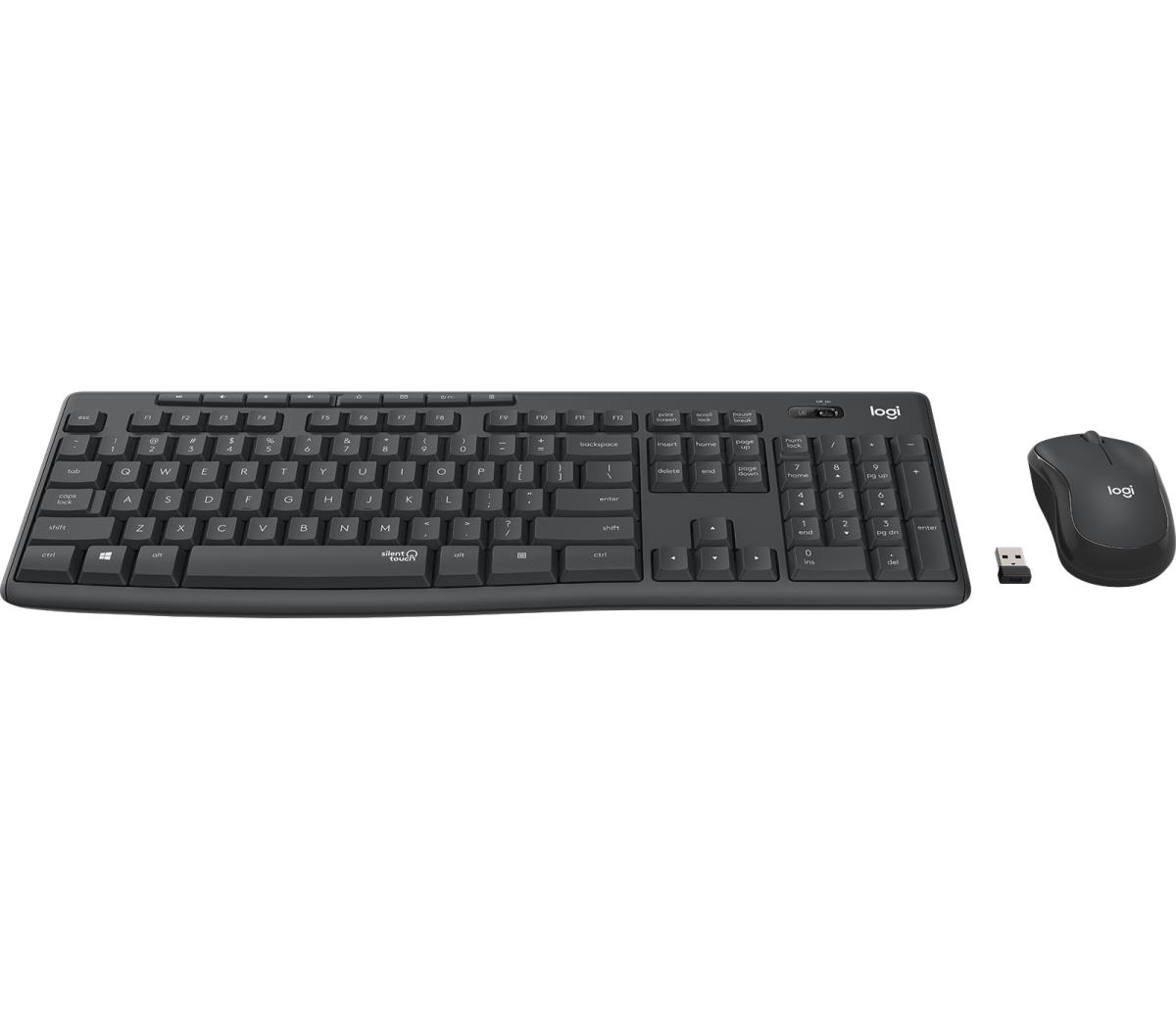 LOGITECH MK295 Silent Wireless Combo Graphite Qwerty Portuguese